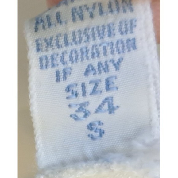 Vintage Vanity Fair Full Slip Women's Size S/34 Nylon Ivory Off White Cream - Picture 5 of 9